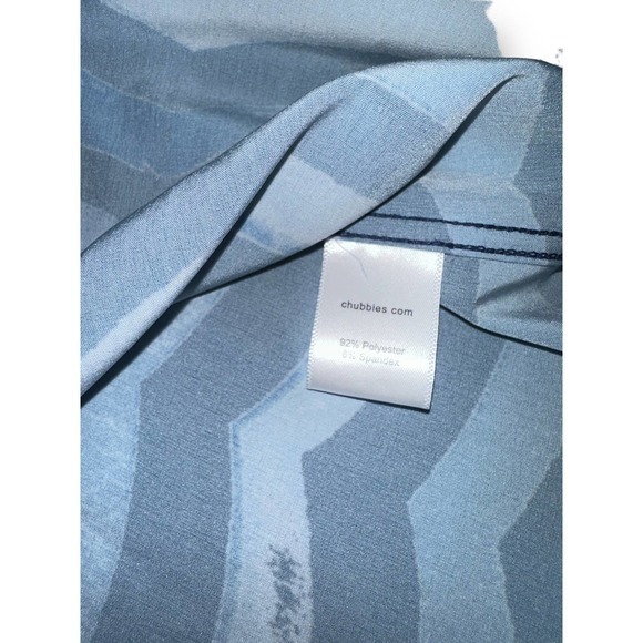 Chubbies - Men’s 1/2 Button Down Shirt - Pattern: the Triple Overhead Sz: Large - Picture 5 of 5